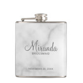 Flacon de servante de Bridesmaid de Script moderne (Devant)