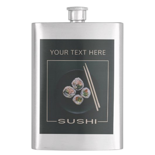 Flacon de texte personnalisé SUSHI (devant)