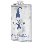 Flacon de vacances Blue Cute Snowman (Gauche)