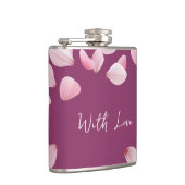 Flacon de vinyle enveloppé de pétale de Bourgogne (Droite)