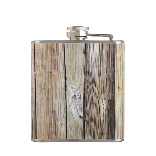 Flacon de vinyle enveloppé en bois rustique monogr (Dos)