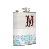 Flacon de whisky monogramme en fibre bleue (Droite)