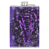 Flacon D'Éléphant Marchant À La Nuit Violette Star (Dos)