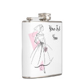 Flacon des textes de rose de jeune mariée de mode (Droite)