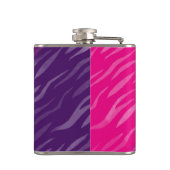 Flacon design Zèbre violet et rose (Dos)