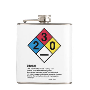 Flacon d'étiquette de sécurité de l'éthanol
