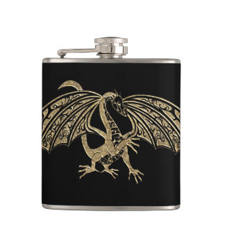 Flacon d'Imaginaire de dragon d'or Goth