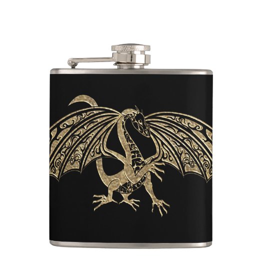 Flacon d'Imaginaire de dragon d'or Goth (Devant)