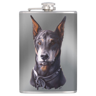 Flacon Doberman Personnalisez la fiole Doberman Pi