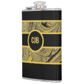 Flacon d'or noir décoratif marbrée (Gauche)