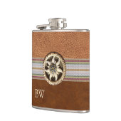 Flacon Edelweiss sur cuir monogrammé (Gauche)
