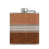 Flacon Edelweiss sur cuir monogrammé (Dos)