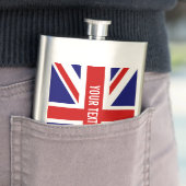 Flacon en acier de boissons de drapeau britannique (En situation)