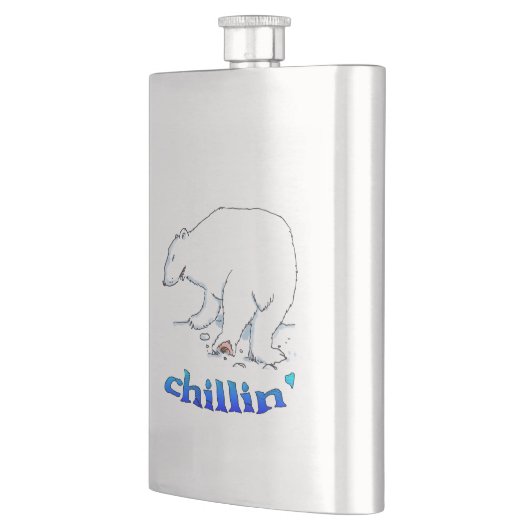 Flacon en acier inoxydable à froid à oreille polai (Gauche)