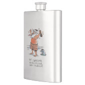 Flacon en acier inoxydable de Père Noël ivre (Gauche)