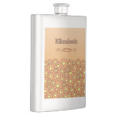 Flacon en acier inoxydable Fleur Orange (Droite)
