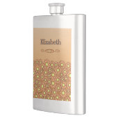 Flacon en acier inoxydable Fleur Orange (Gauche)