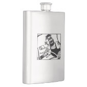 Flacon en acier inoxydable noir (Droite)