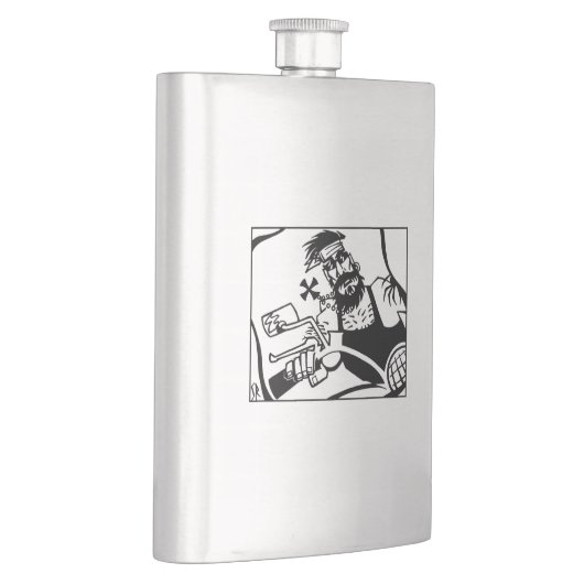 Flacon en acier inoxydable noir (Droite)