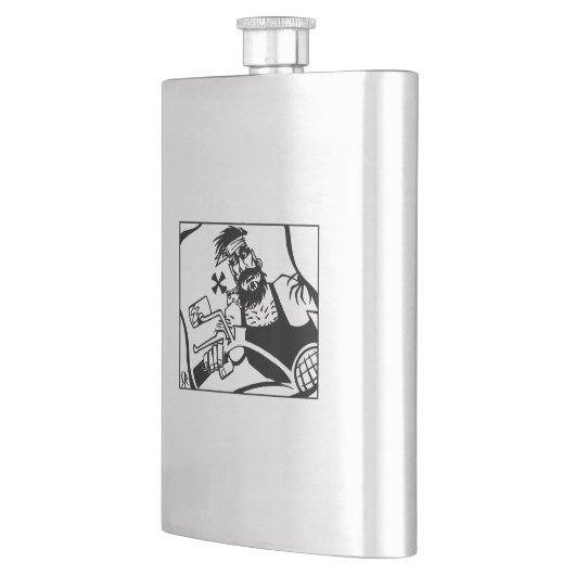 Flacon en acier inoxydable noir (Gauche)