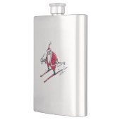 Flacon en acier inoxydable père Noël Skiing (Gauche)