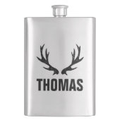 Flacon en acier inoxydable personnalisé bois de ce (devant)