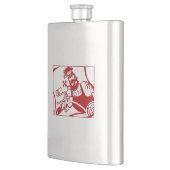 Flacon en acier inoxydable rouge Biker (Gauche)