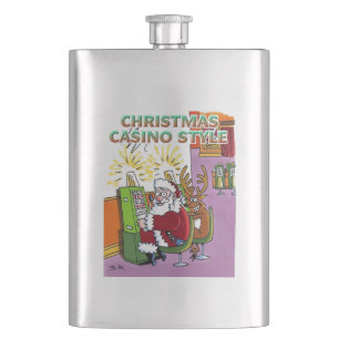 Flacon en acier inoxydable style Casino de Noël