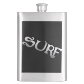 Flacon en acier inoxydable vernis noir surf (devant)