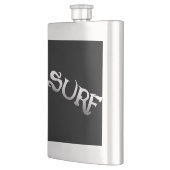 Flacon en acier inoxydable vernis noir surf (Gauche)