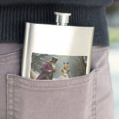 Flacon en acier inoxydable Winter Alice (En situation)