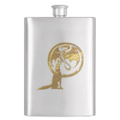 Flacon en acier inoxydable Wolf & Dragon (devant)