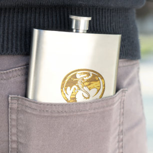 Flacon en acier inoxydable Wolf & Dragon Gold