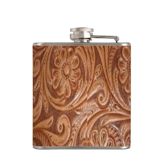 Flacon en cuir à bouchon (Dos)