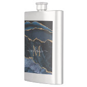 Flacon en marbre bleu marine (Gauche)