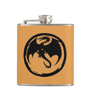 Flacon en peau de peau de peau de dragon noir