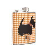 Flacon en terrier écossais, Flacon en bois rond or (Droite)