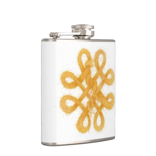 Flacon en vinyle embrayé à noeud d'or CELTIQUE (Droite)