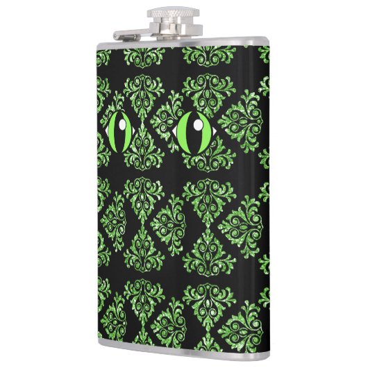 Flacon en vinyle enveloppé vert Damask Eyes (Gauche)