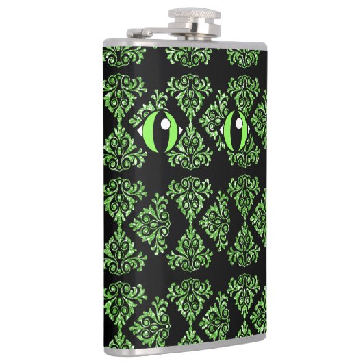 Flacon en vinyle enveloppé vert Damask Eyes (Droite)