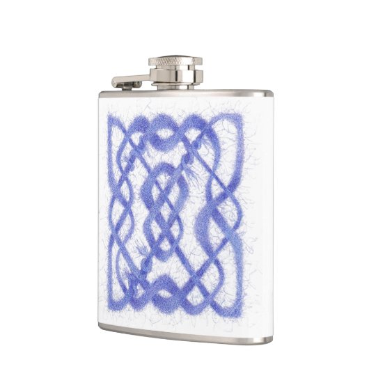 Flacon en vinyle enveloppé VIOLET CELTIC KNOT (Gauche)