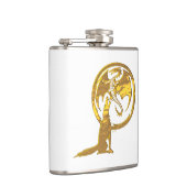 Flacon enveloppé blanc en or Wolf et Dragon (Droite)