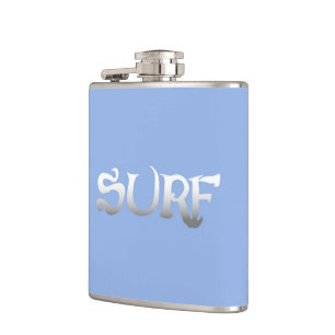 flacon enveloppé bleu surf
