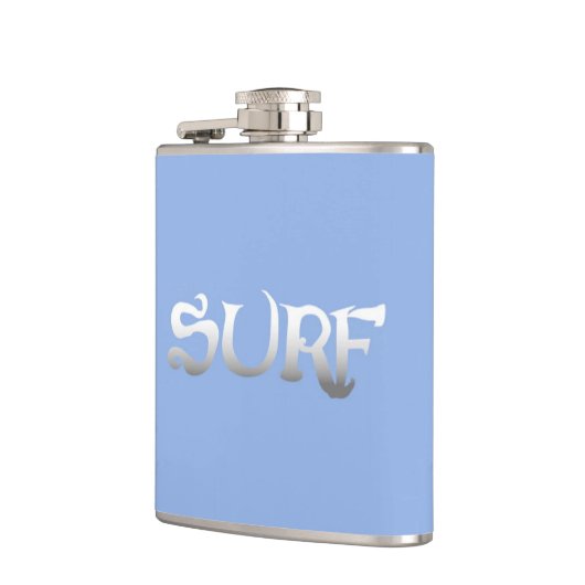 flacon enveloppé bleu surf (Gauche)