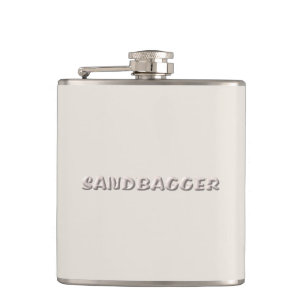 Flacon enveloppé de sable blanc Sandbagger