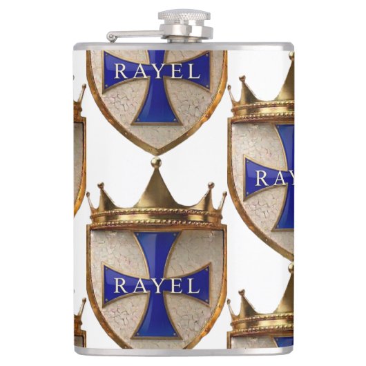 Flacon enveloppé de vinyle Blue RayEl Crest (Devant)