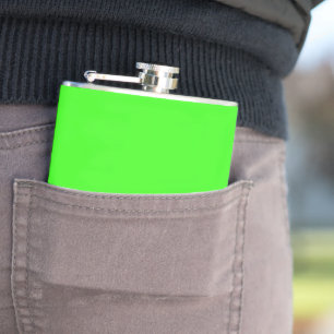 Flacon enveloppé de vinyle personnalisé vert néon