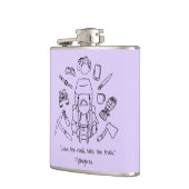 Flacon enveloppé de vinyle Randonnée inspirant (Gauche)