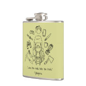 Flacon enveloppé de vinyle Randonnée inspirant (Gauche)