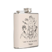 Flacon enveloppé de vinyle Randonnée inspirant (Droite)